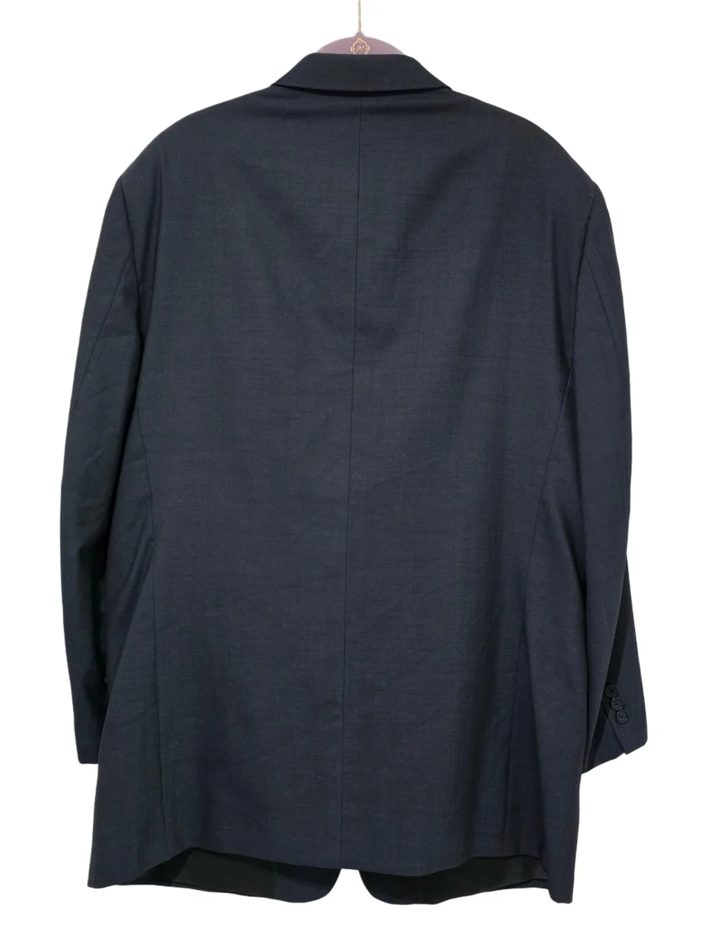 Givenchy Monsieur Vtg Mens Single Breasted Navy Blue Wool Blazer Made USA Sz 43